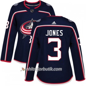 Dame Ishockey Columbus Blue Jackets Tröja Seth Jones 3 Adidas 2017-2018 Marinblå Authentic